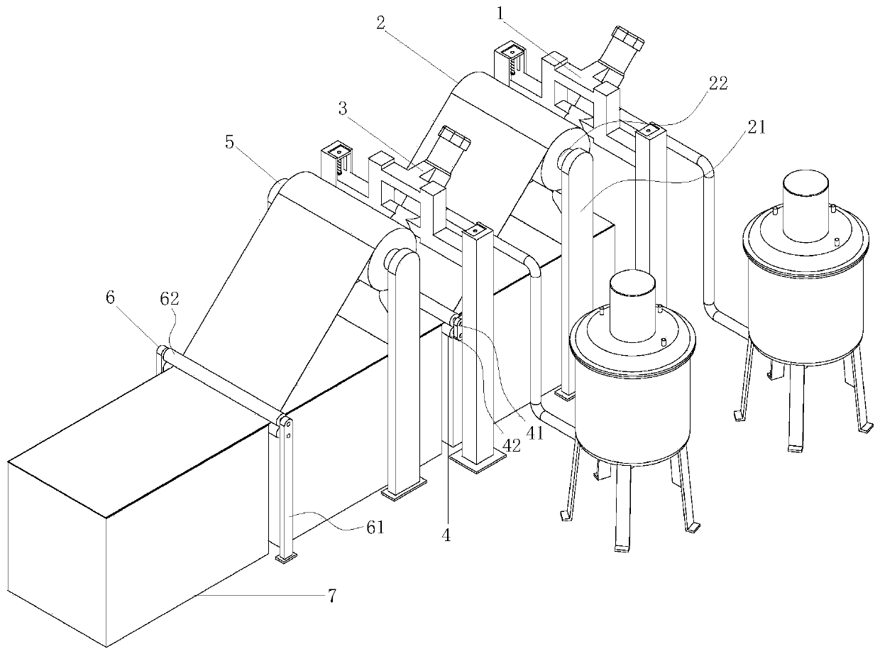 Copper-clad laminate production equipment and copper-clad laminate processing method