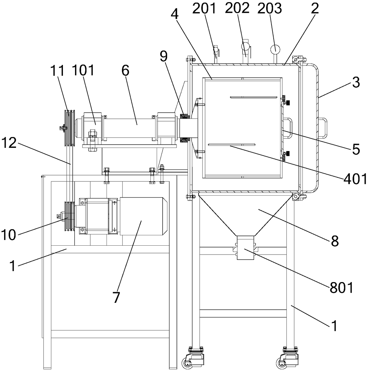 A kind of low oxidation metal powder and its preparation method and sealed ball mill for preparation