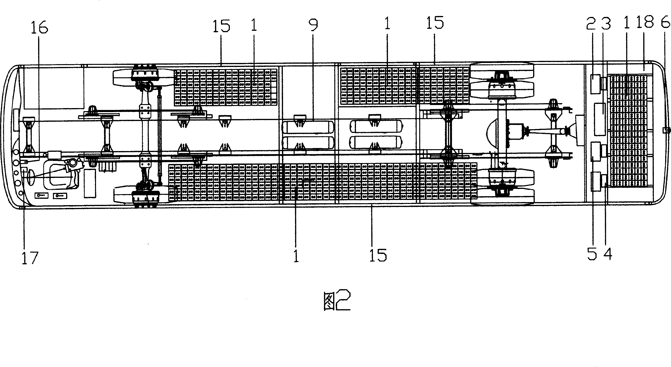 Traction type super capacity capacitor electric car