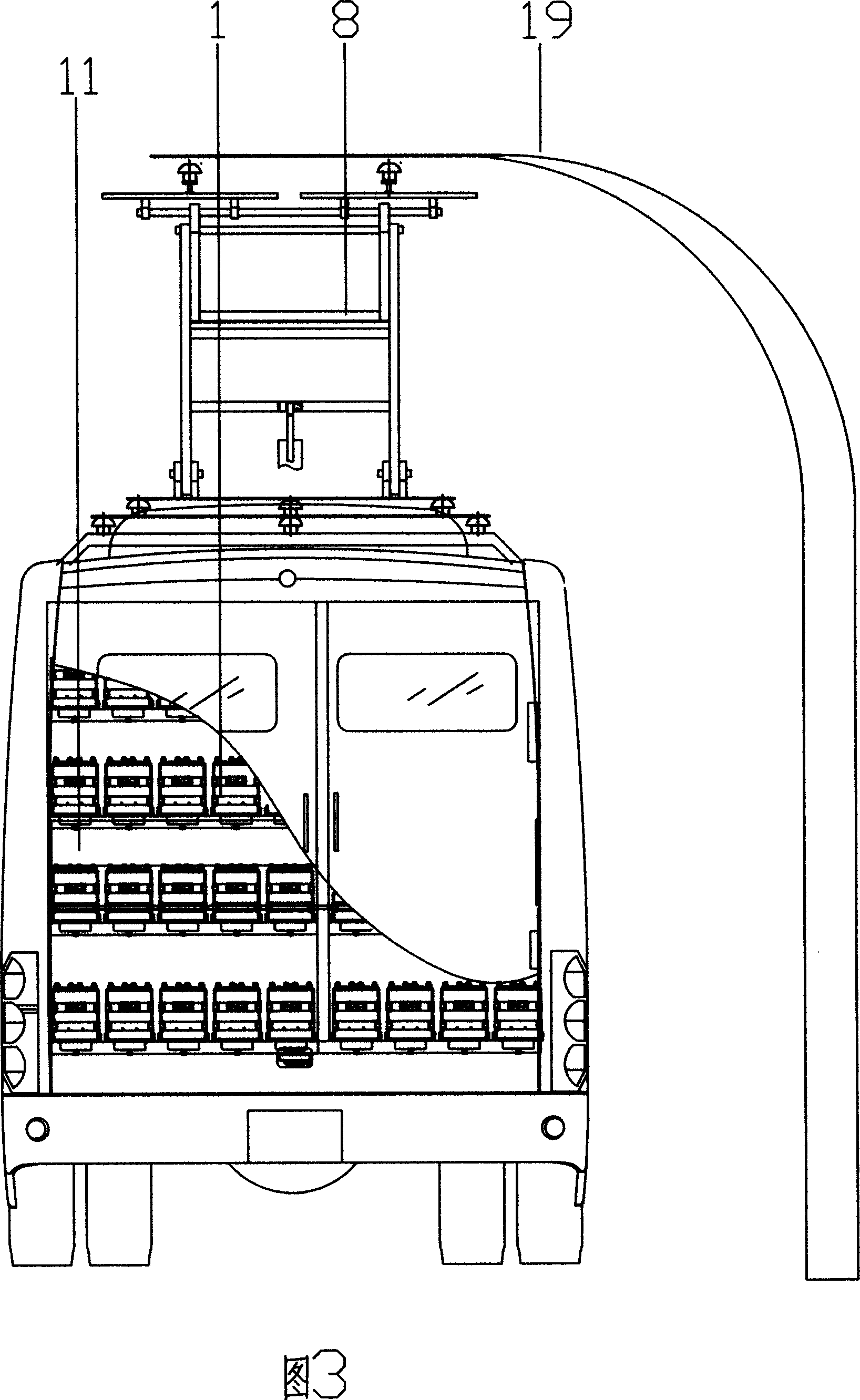 Traction type super capacity capacitor electric car