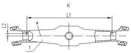 Cleaning and conveying trolley for multiple varieties of face pin positioning axle housing components