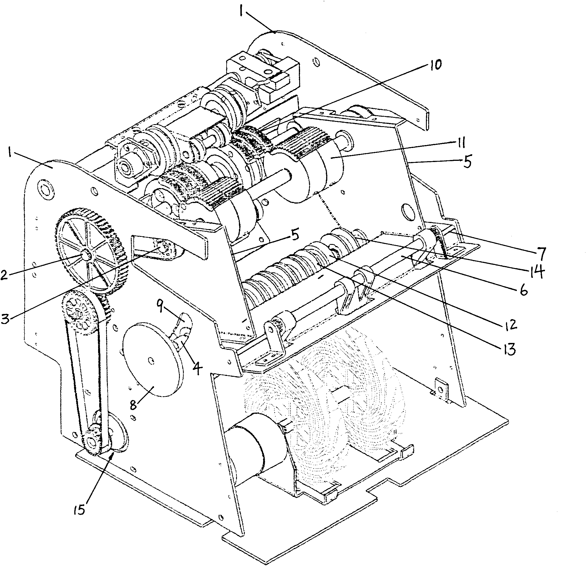 Vertical currency counting machine with note transfer passage capable of being opened