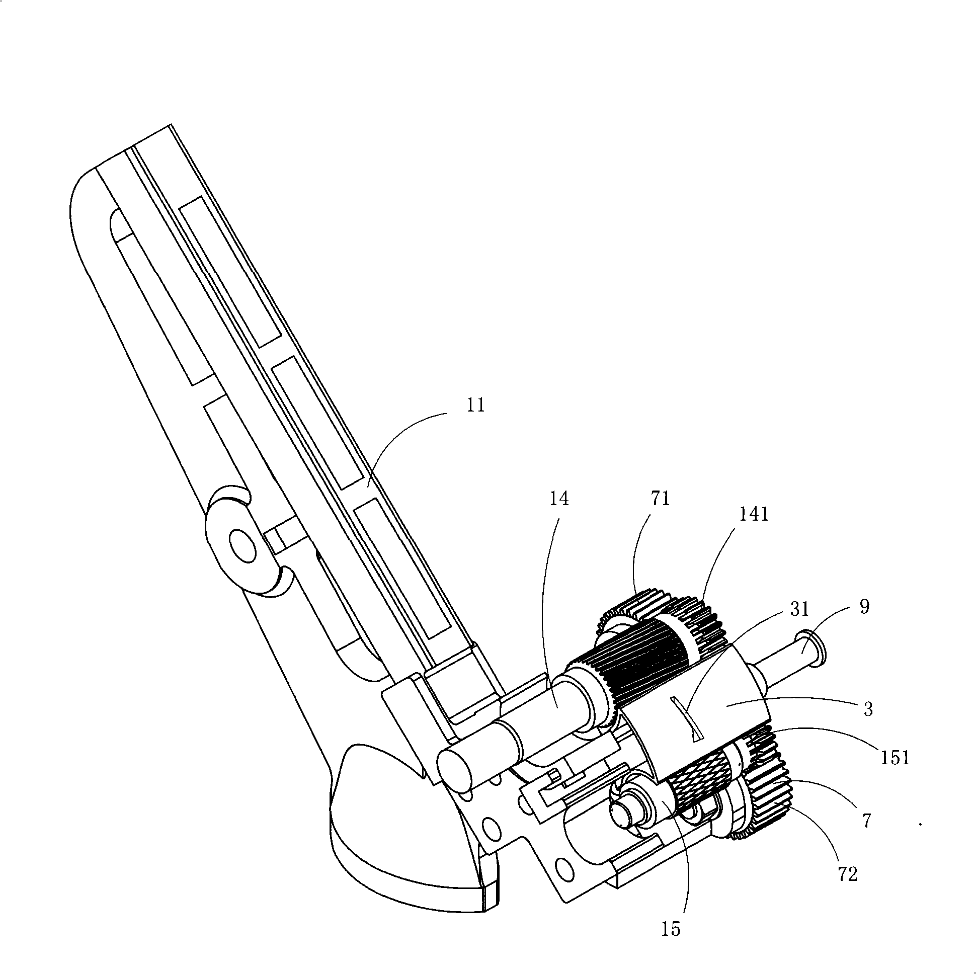 Four-roller compact spinning device