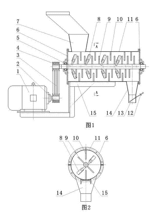 Plukenetia volubilis linneo shelling process and special segment breaking device