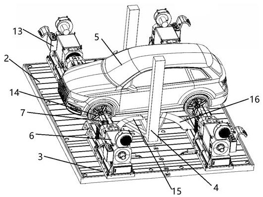 New energy automobile complete machine power test method