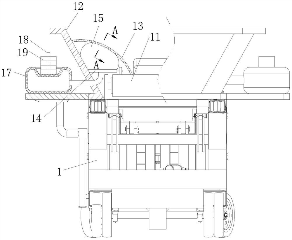 Building material conveying device