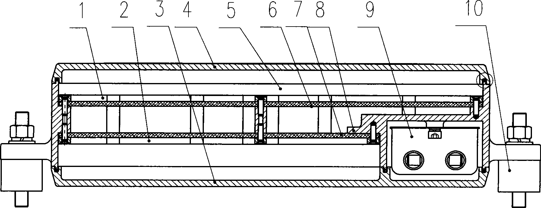 Three-body frame type controller