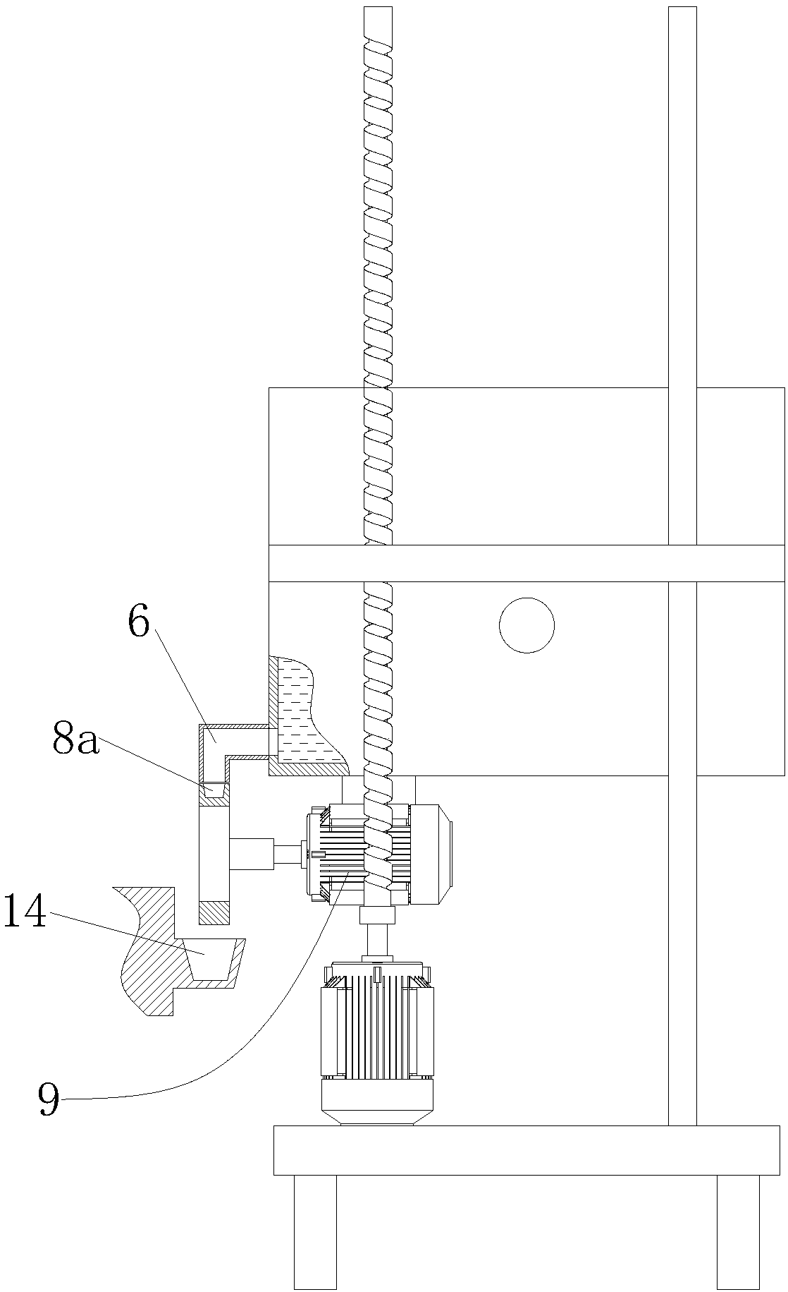 Automatic feed adding device for breeding laying hens