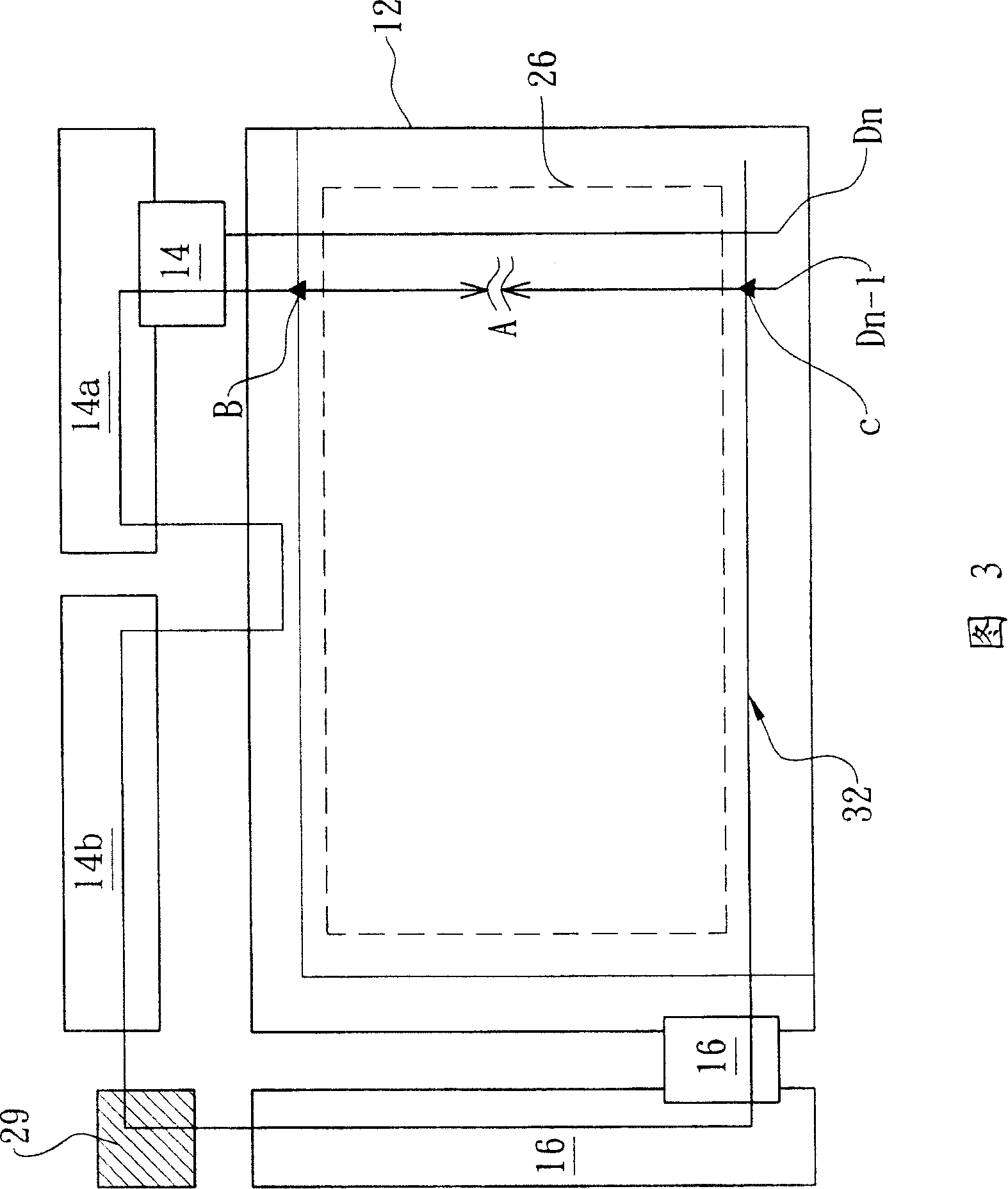 Repairing line system of LCD panel