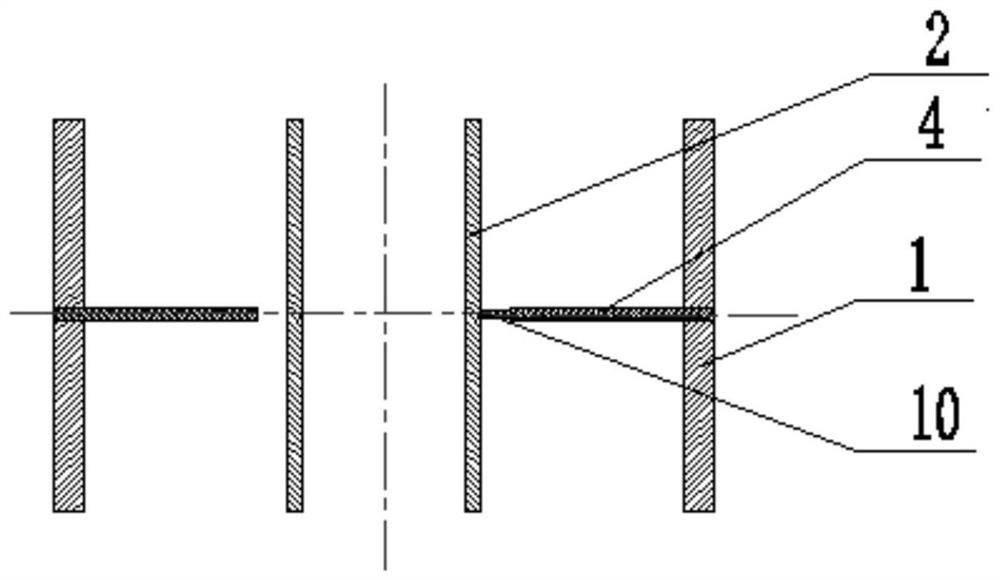 A liquid nitrogen freezer with a partition plate on a freezing tube and a construction method