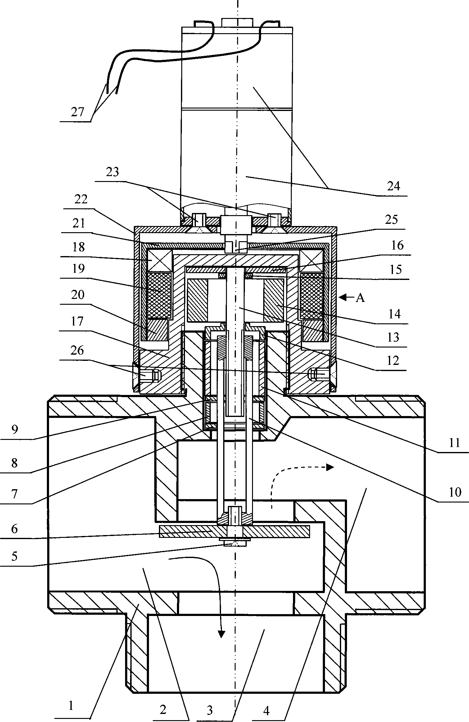 Magnetic force interlocking valve without sealing by filling materials and sealing ring