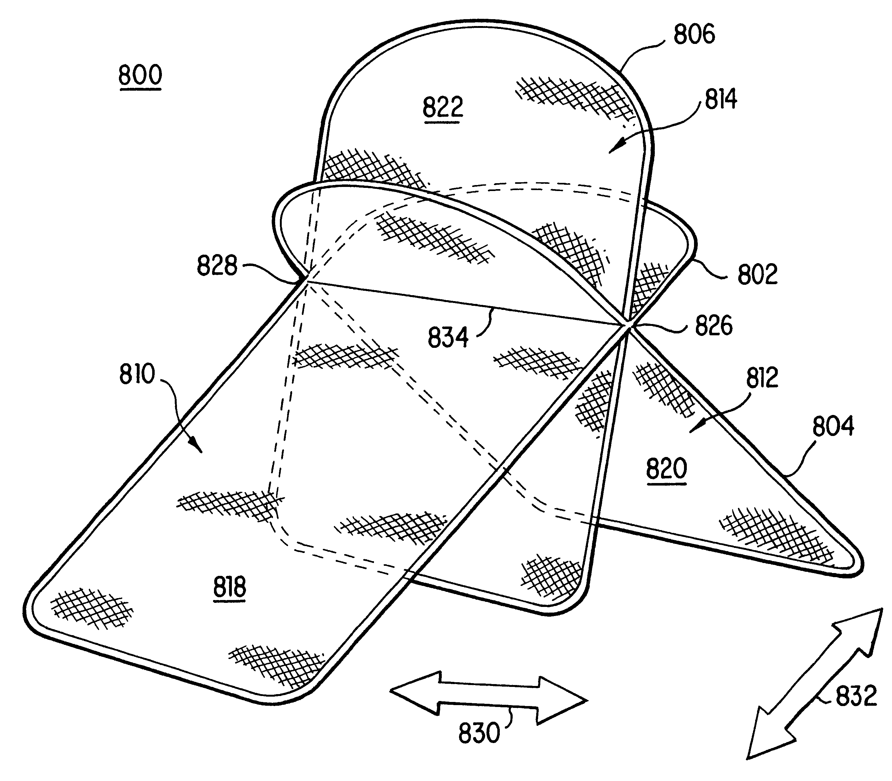 Collapsible structures having overlapping support loops