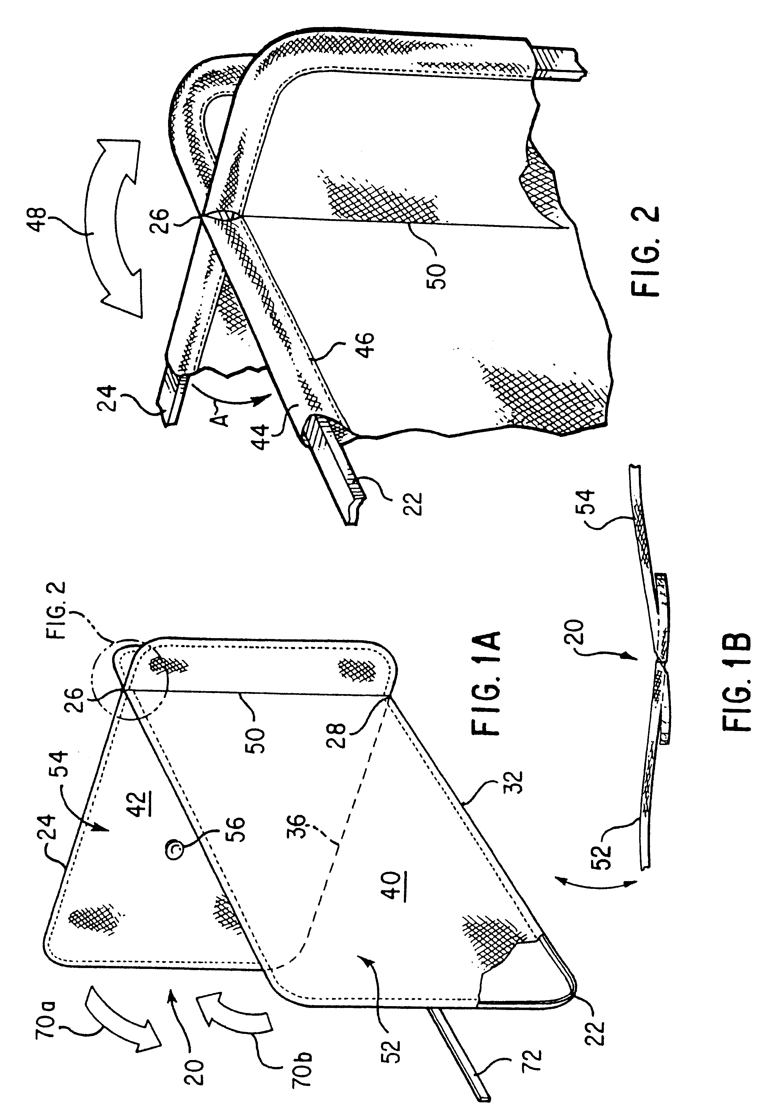 Collapsible structures having overlapping support loops