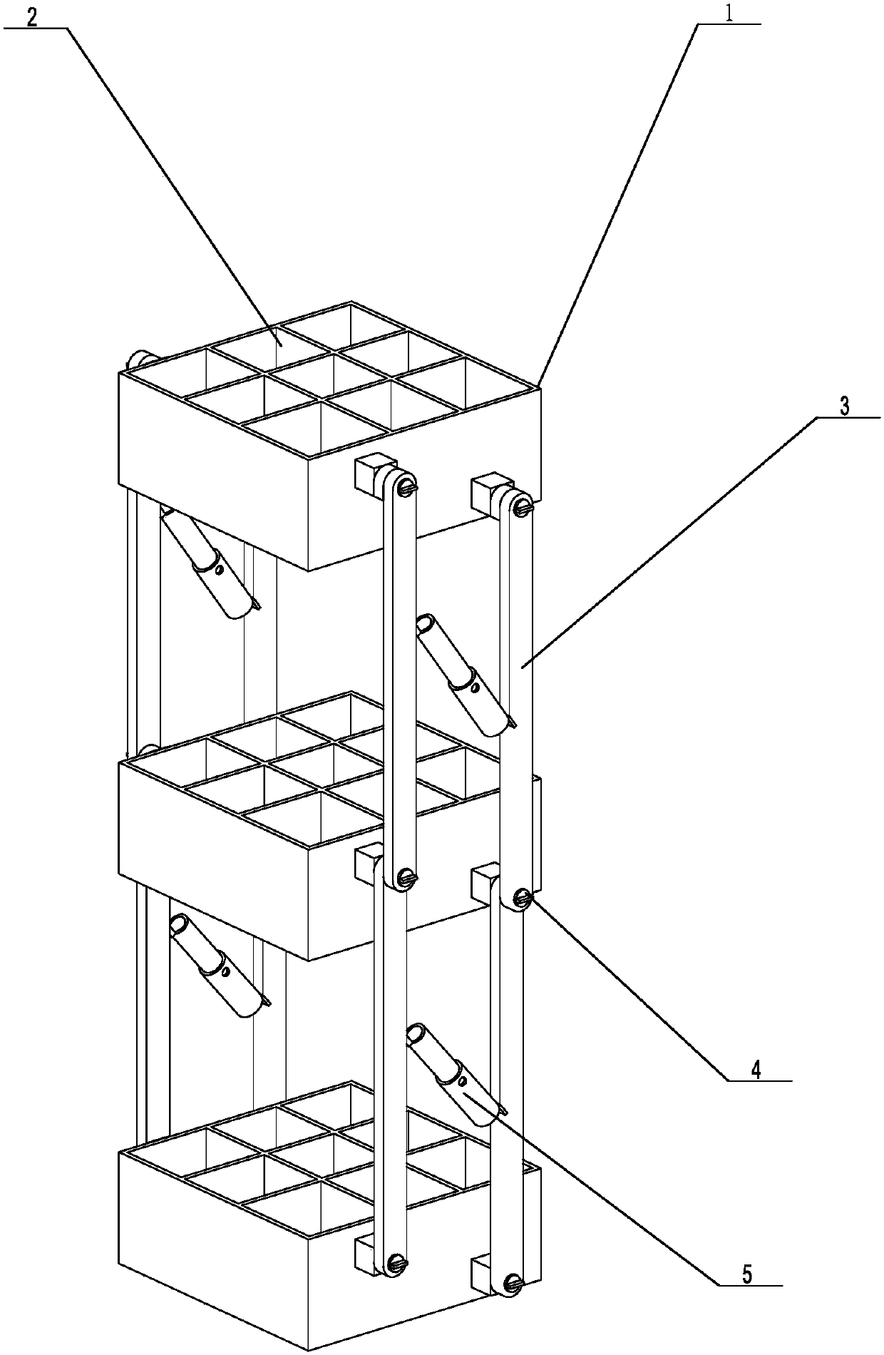 Transportation device for logistics packages