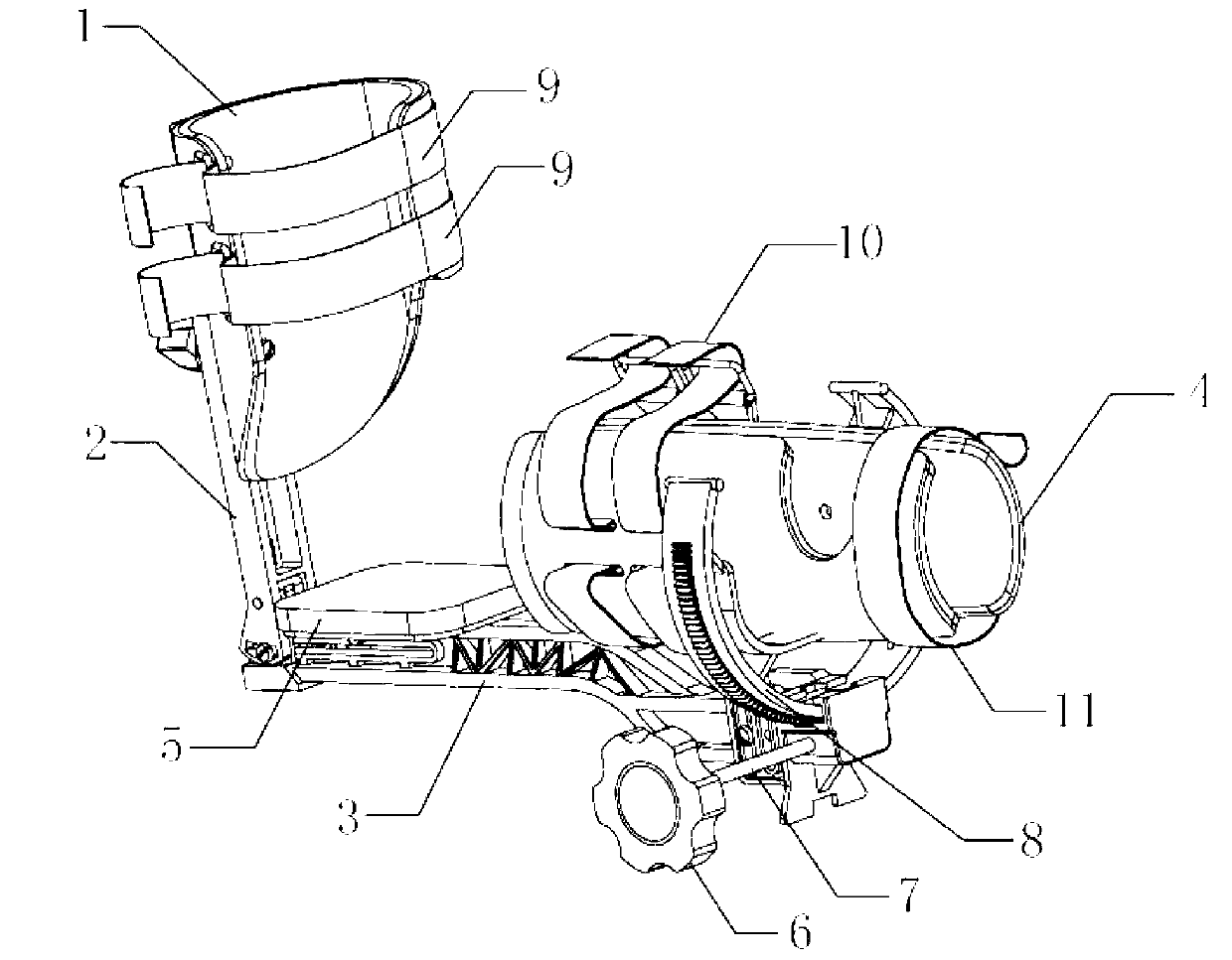 Trainer for forearm to rotate forwards and backwards