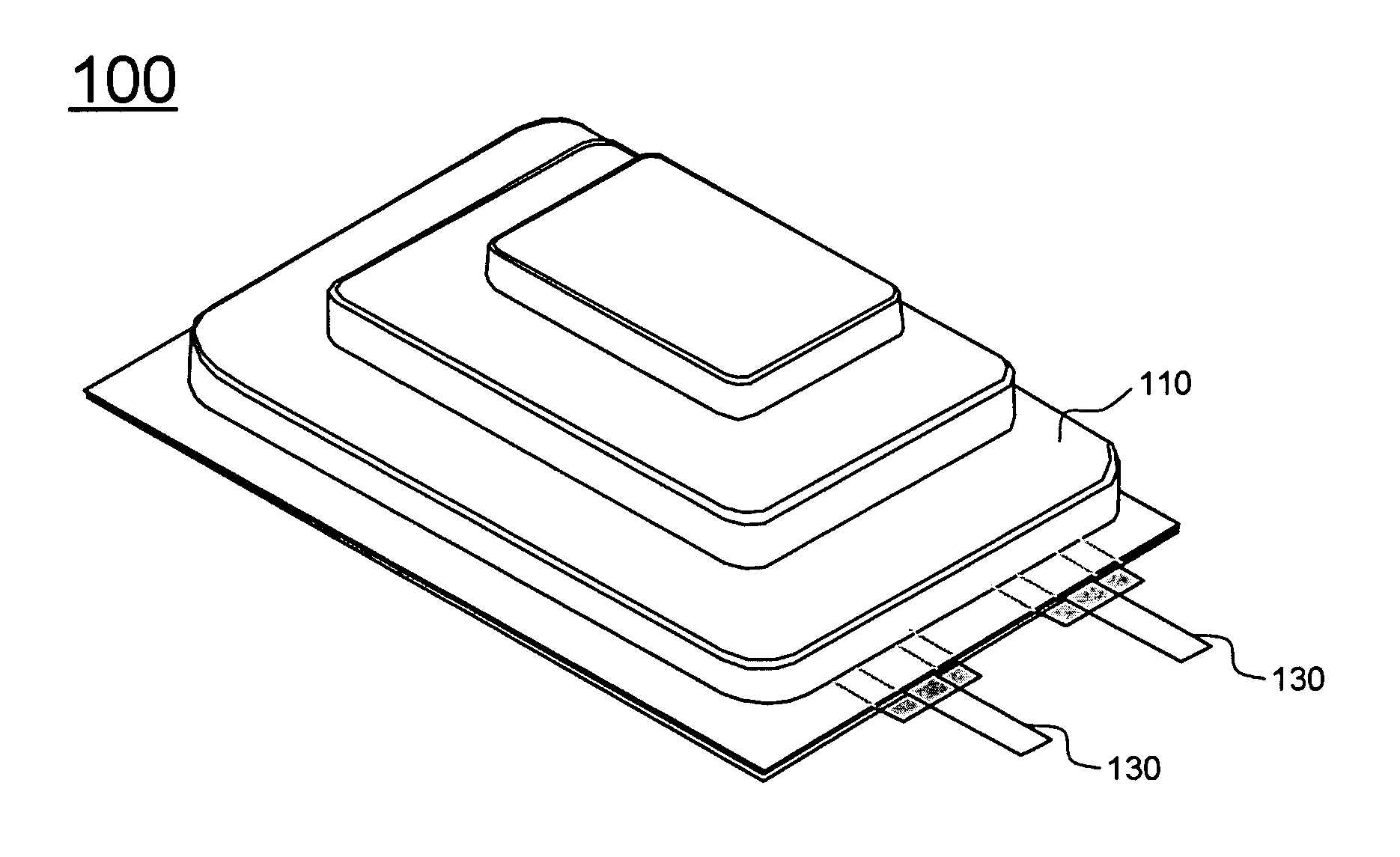 Battery Cell Of Stair-Like Structure