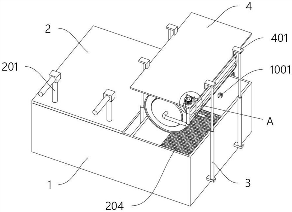 Pickling device based on rusted steel treatment and treatment process of pickling device