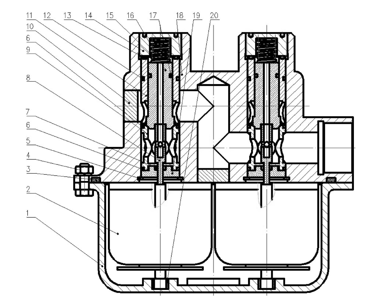 Seawater electromagnetic valve bank