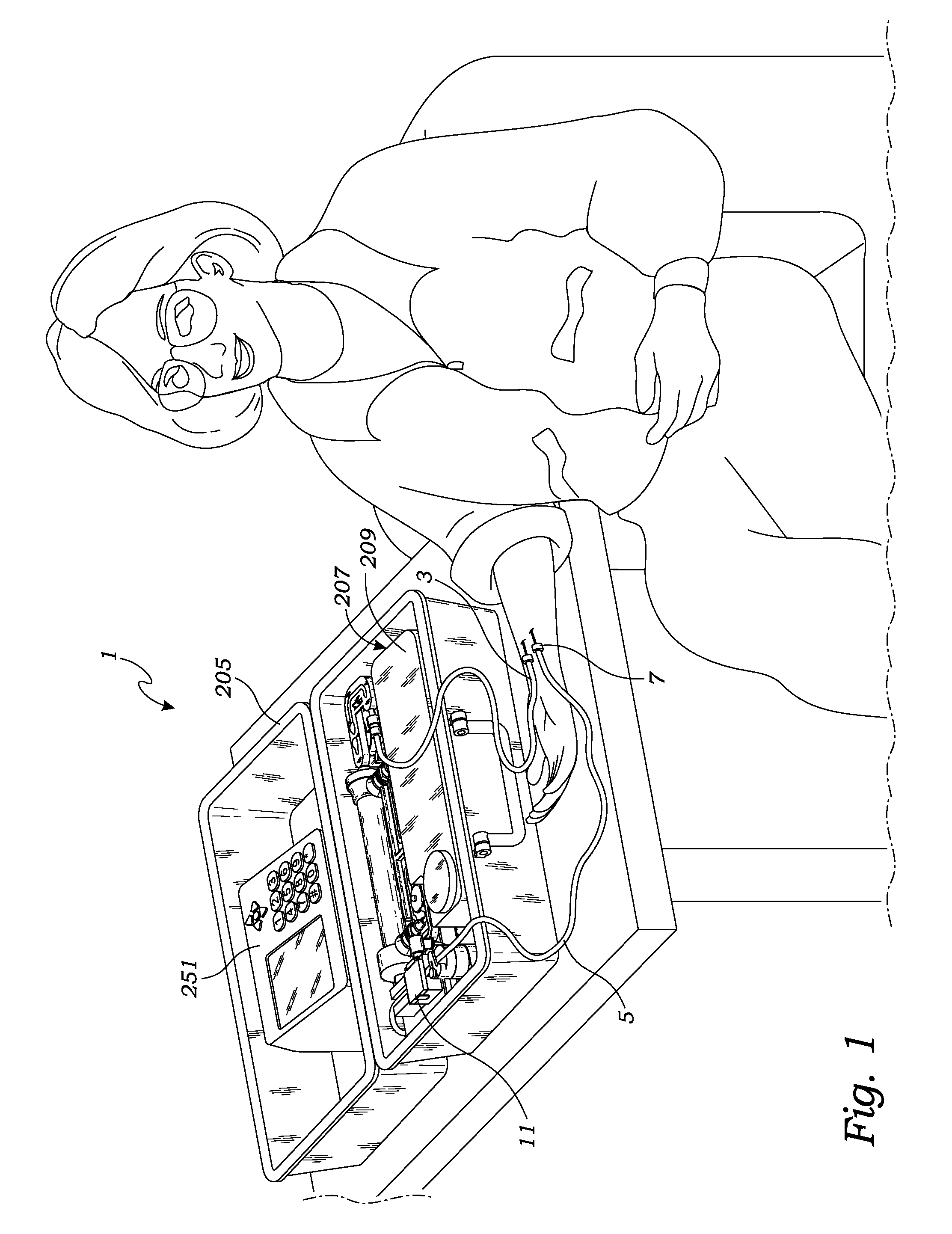 Portable hemodialysis machine and disposable cartridge with flow sensor