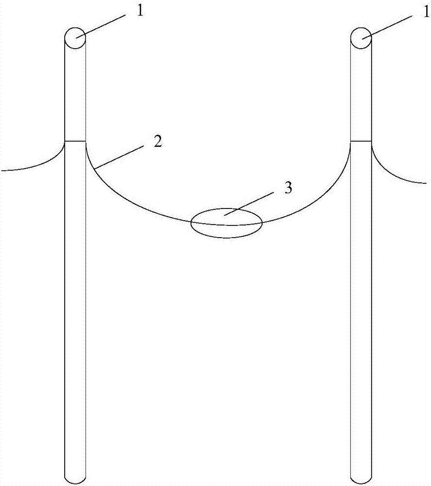 Method and device for detecting sag height of optical cable