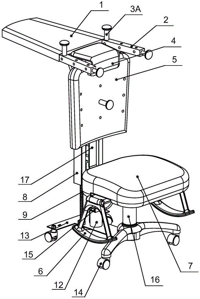 Seat with muscle stretching and massaging functions