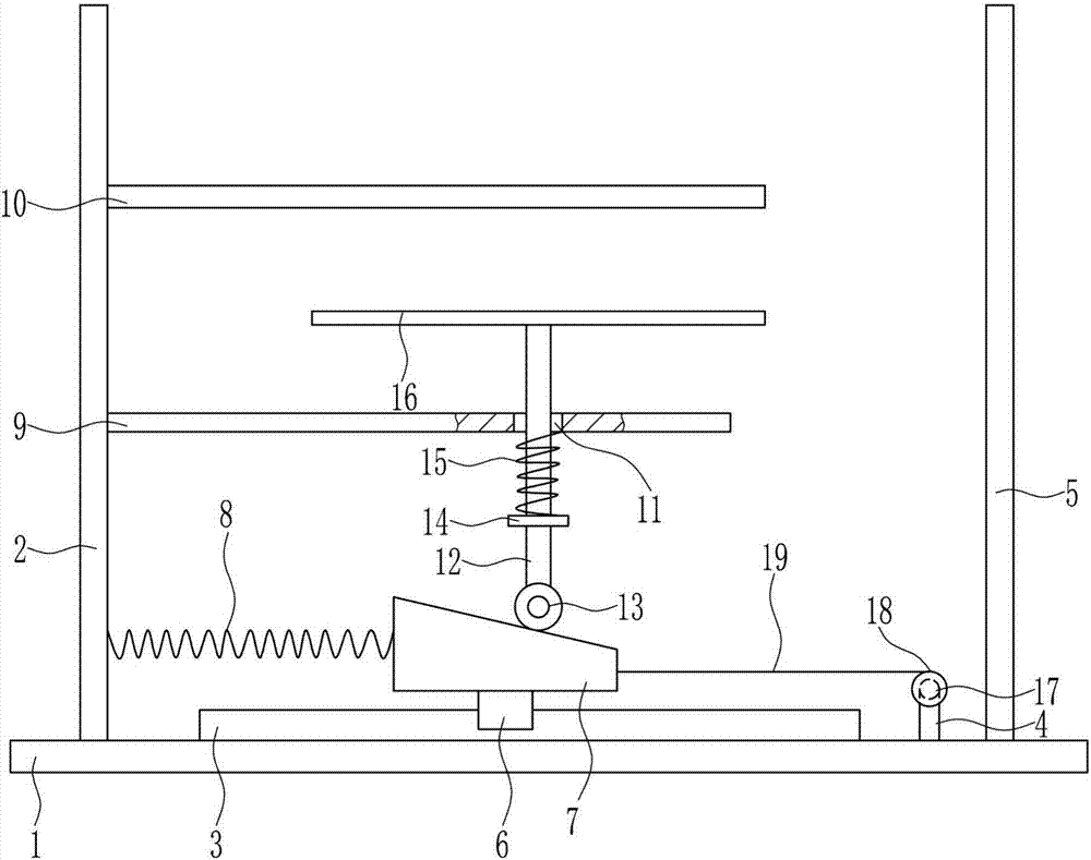 Press fit device for LED lamp bracket glue dispensing