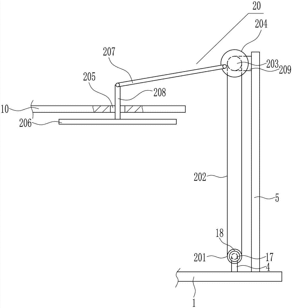 Press fit device for LED lamp bracket glue dispensing