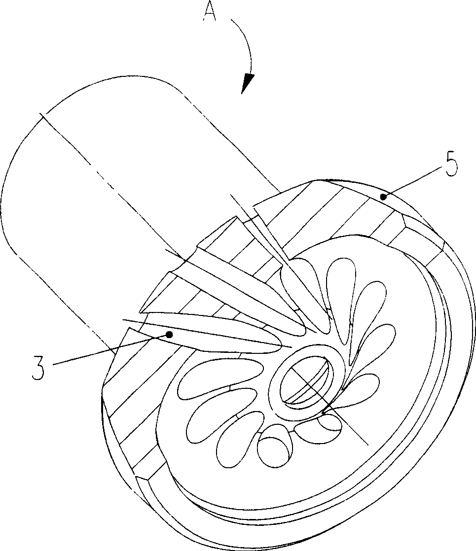 Nozzle for minisize gas-turbine combustor