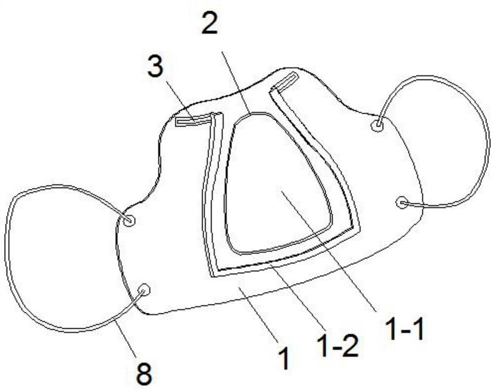 Green and environment-friendly nano mask structure