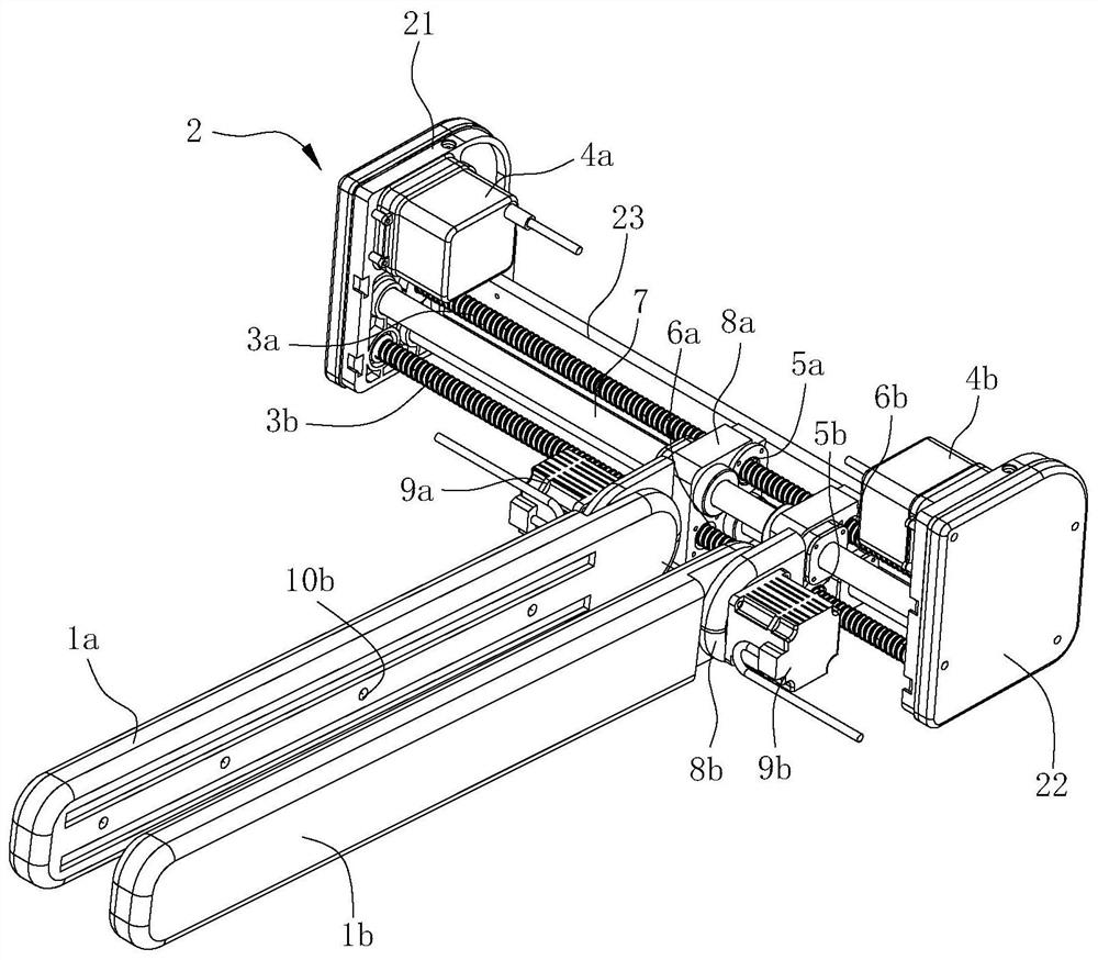 Clamping plate opening and closing transmission mechanism of clothes care mechanism