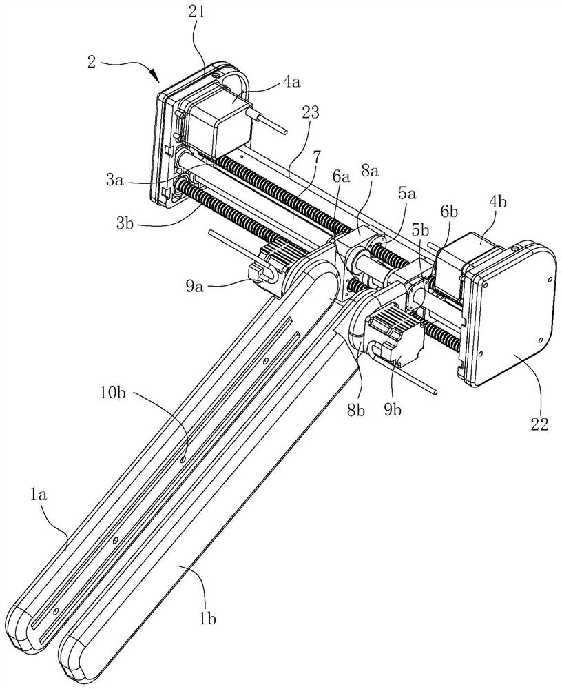 Clamping plate opening and closing transmission mechanism of clothes care mechanism