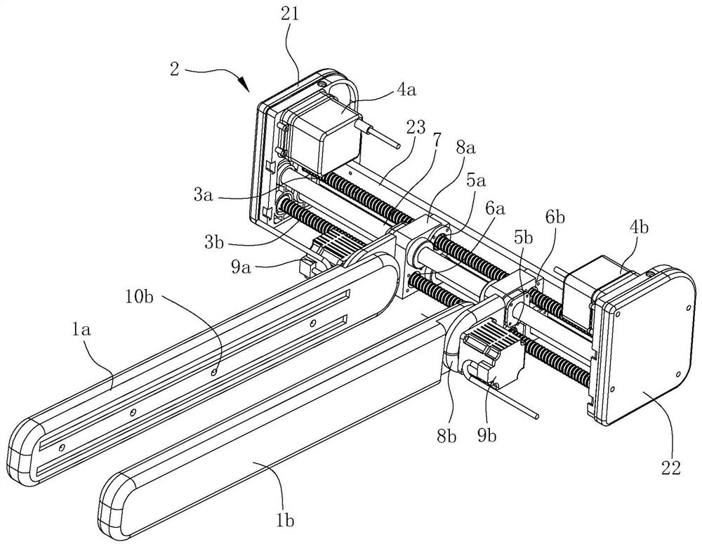 Clamping plate opening and closing transmission mechanism of clothes care mechanism