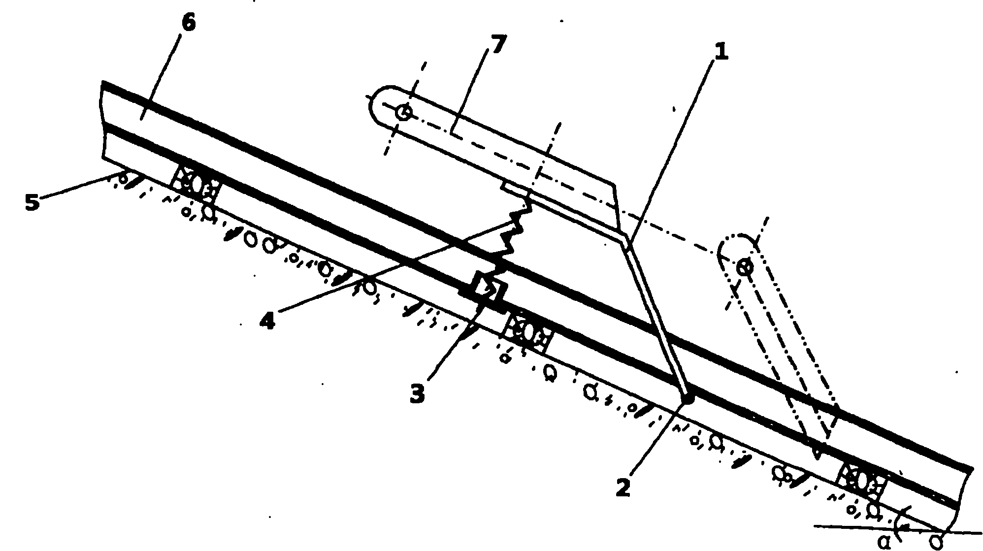 Automatic reset apparatus of incline man car falling protector