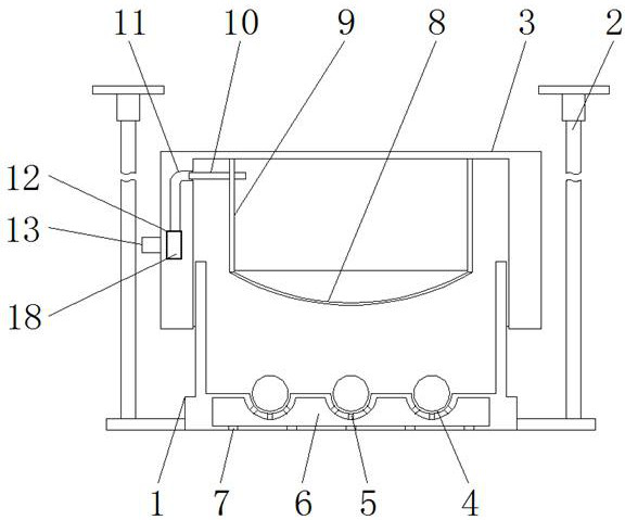 An air pressure fixed cable tray used in a building