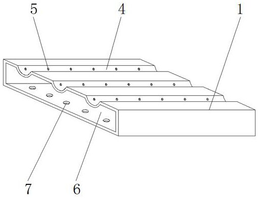 An air pressure fixed cable tray used in a building