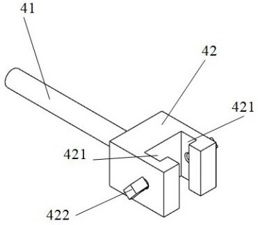 A vertical cold inlay device and inlay method for small ceramic matrix composite materials