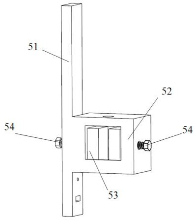 A vertical cold inlay device and inlay method for small ceramic matrix composite materials