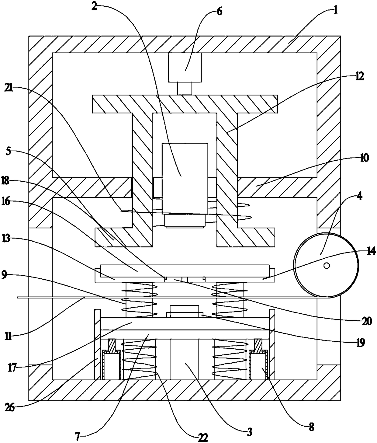 Integrated box allowing punching and ring pressing at same station