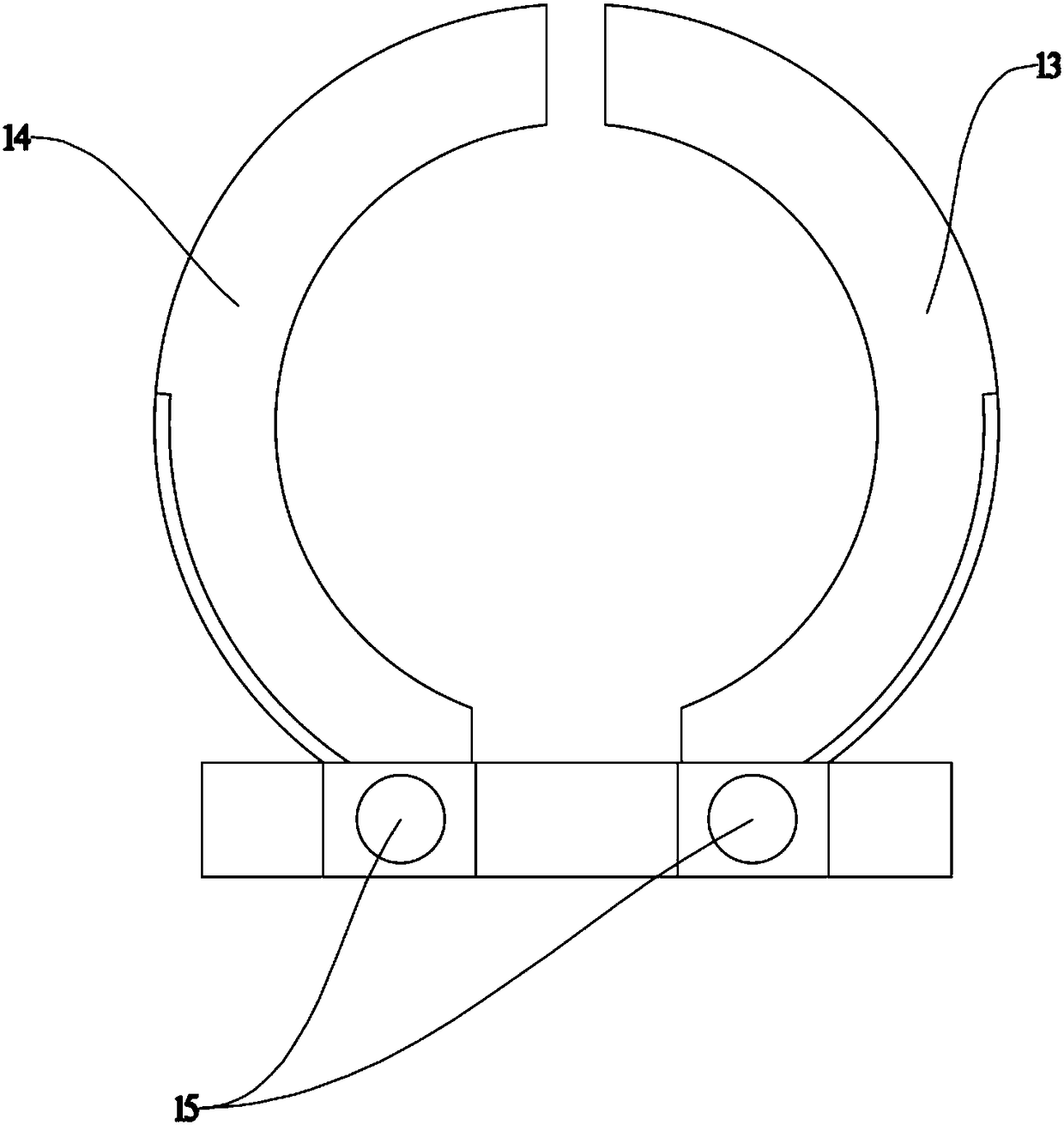 Integrated box allowing punching and ring pressing at same station