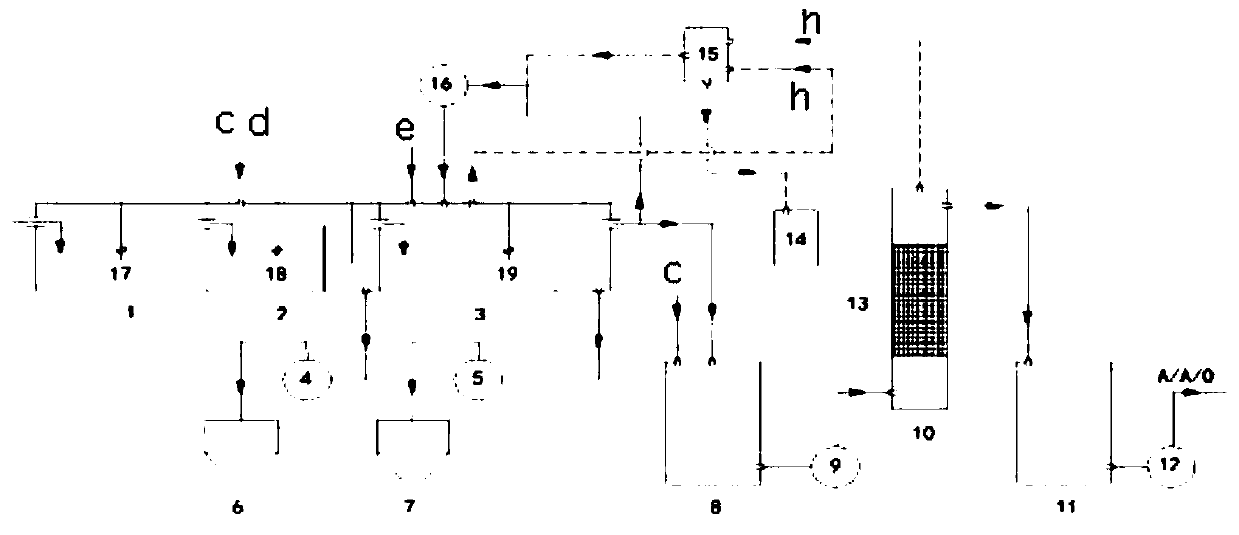 Method and device for the treatment and recycling of copper-containing acidic wastewater from mines