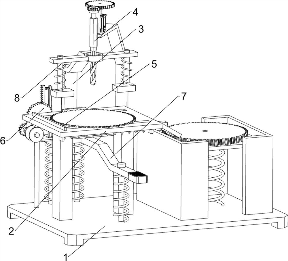 Drilling equipment for giant saw disc production