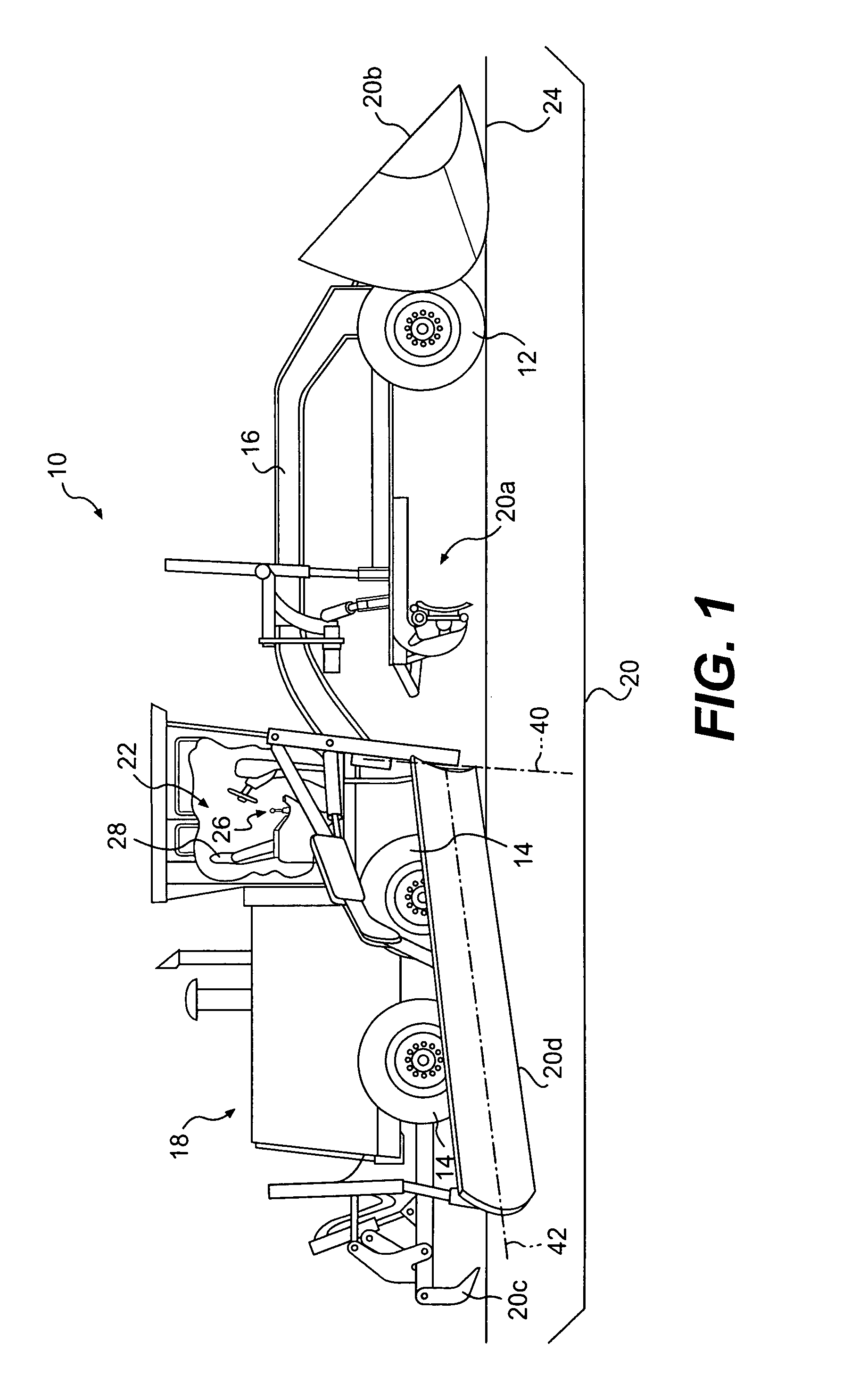 Ergonomic machine control console