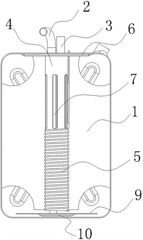 Anti-freeze oil tank structure