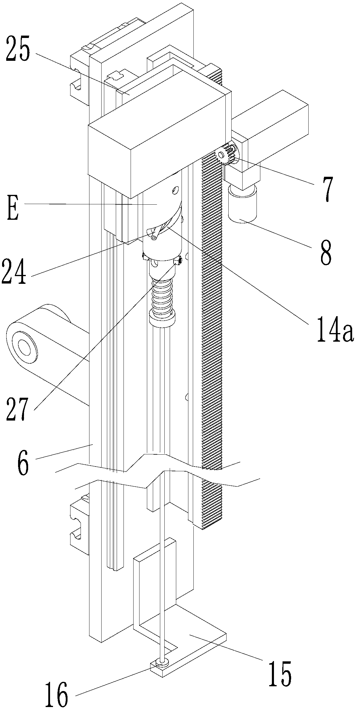 Automatic feeding and dredging system for waste gas treatment catalysts