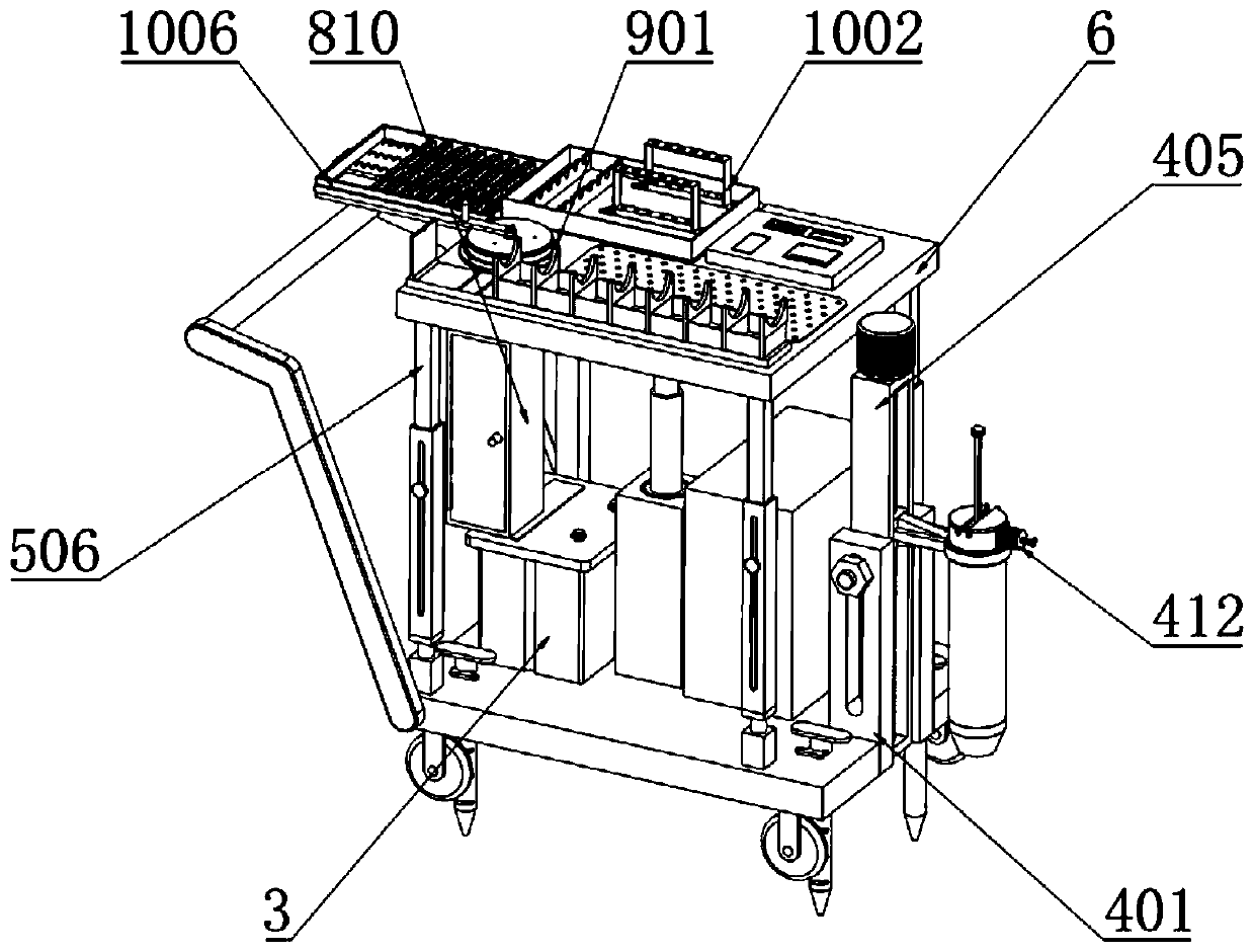 Multifunctional soil detection device for environment detection