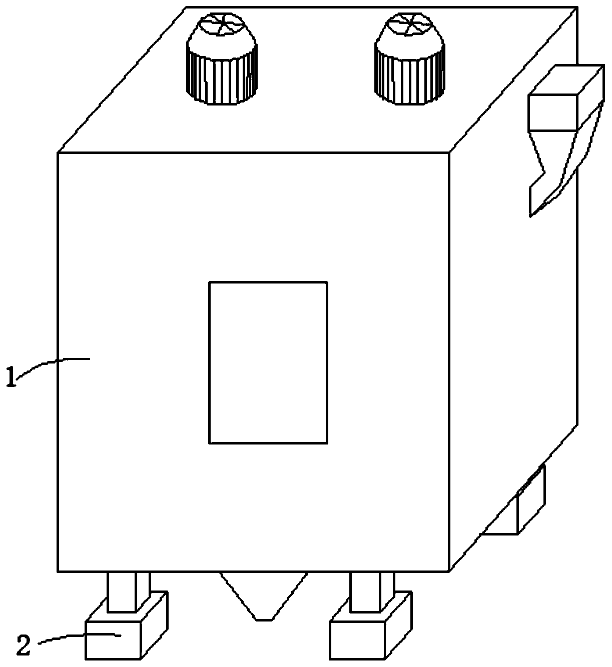 Quartz sand crushing device with shock absorption function