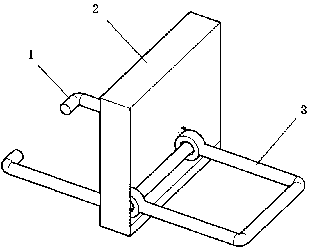 Rotatable pre-embedded external member and prefabricated assembly type wall structure