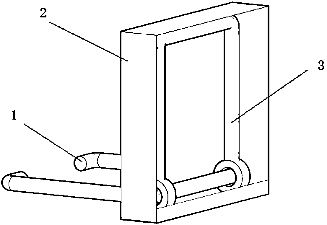 Rotatable pre-embedded external member and prefabricated assembly type wall structure