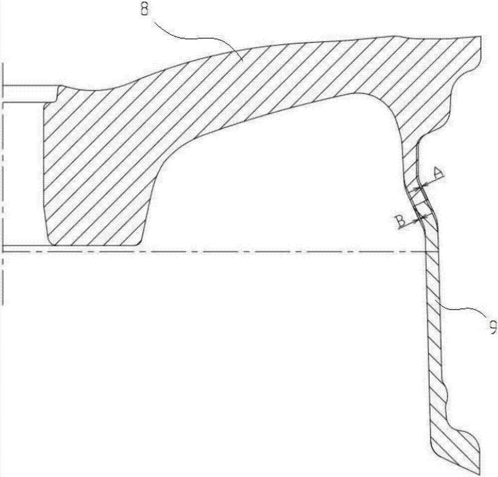 Friction-stir welding blank-making device for aluminium alloy hub, and treatment process thereof