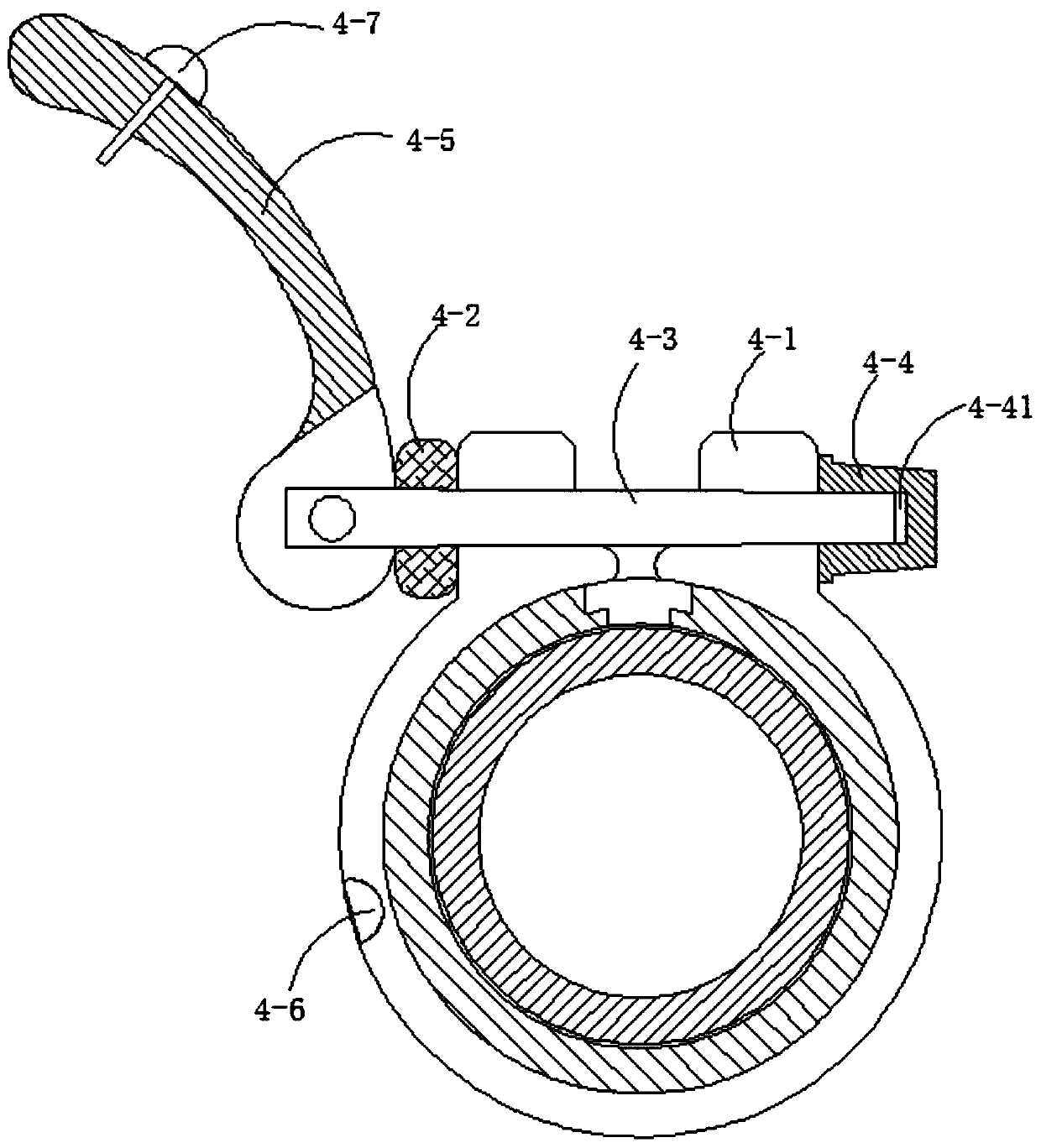 Front traction device for correcting anterior crossbite